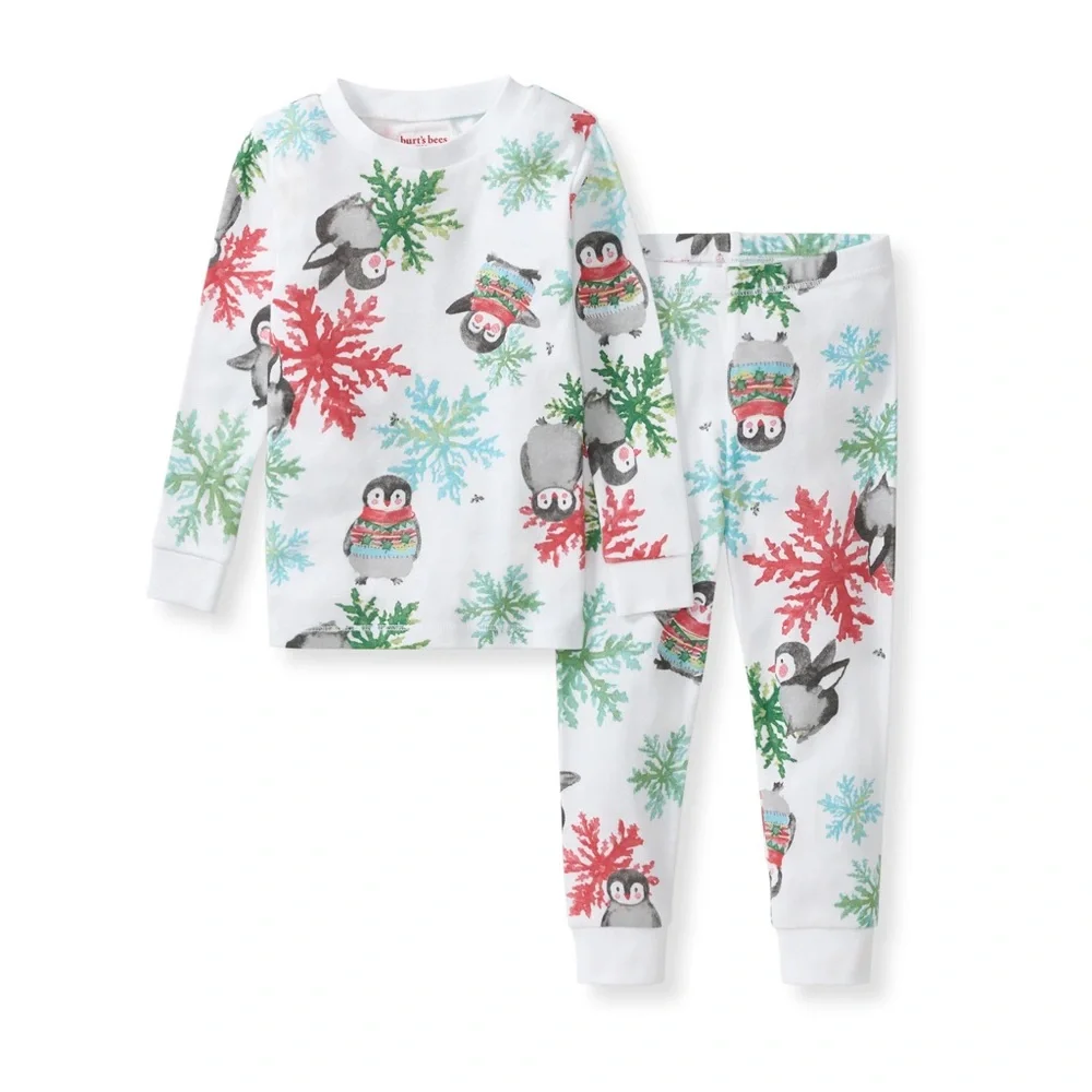 Burt's Bees Baby Cozy Penguin PJ Set | 4T